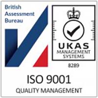 BS EN ISO 9001:2008 certificated