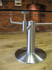 Stainless Steel & Glass Board Room Table